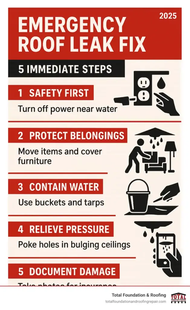 Don't Let Your Roof Rain on Your Parade – Emergency Roof Leak Fix Tips